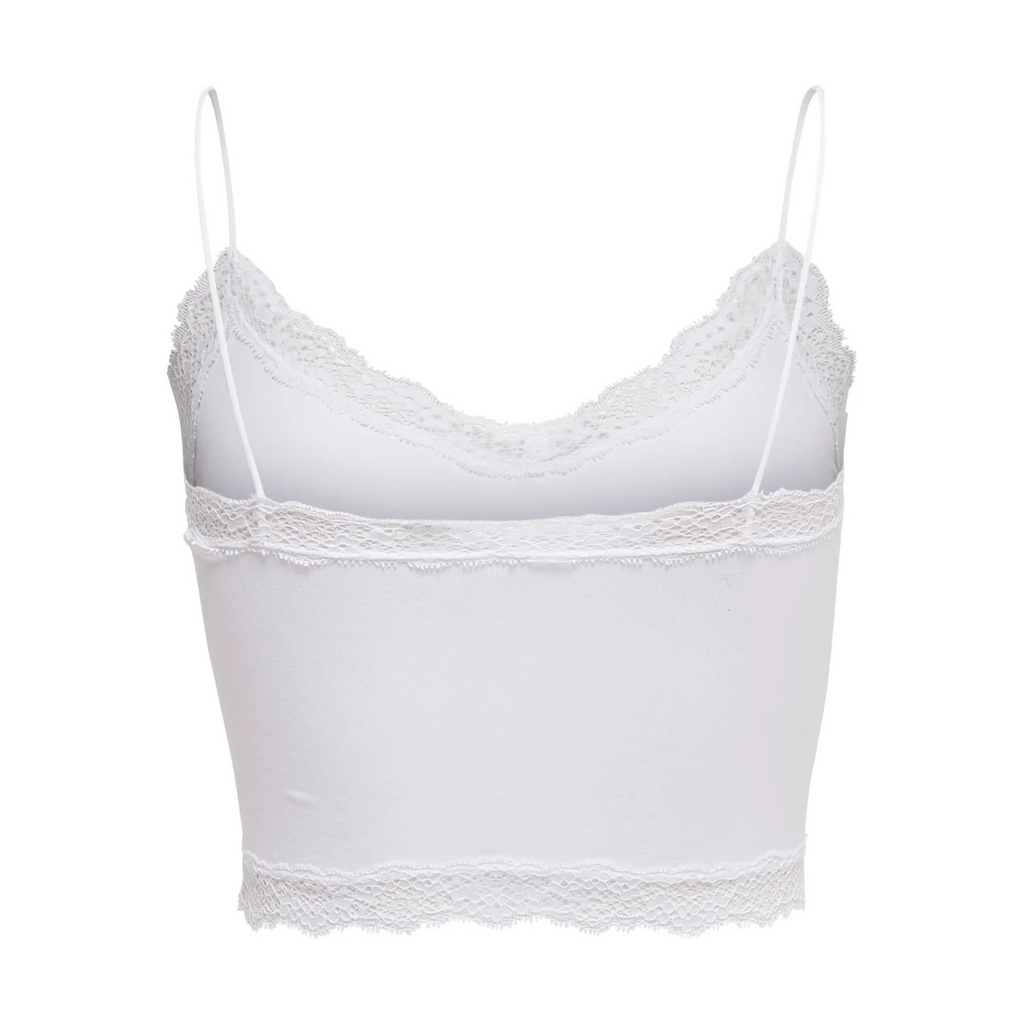 ONLY - TOP - VICKY SEAMLESS CROPPED 15190175 - BRIGHT WHITE