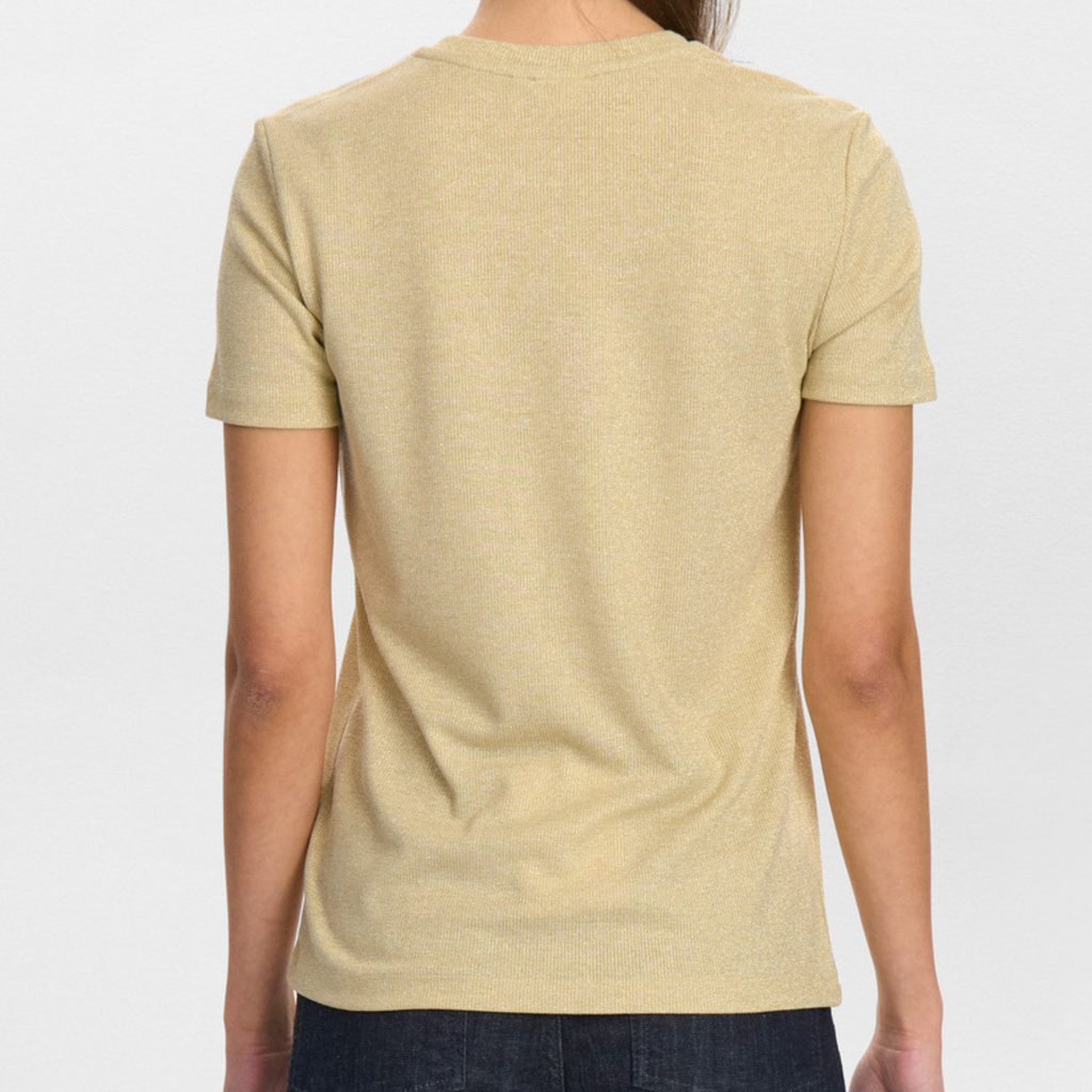 NÜMPH - T-SHIRT - GLAM 706078 - LIGHT GOLD