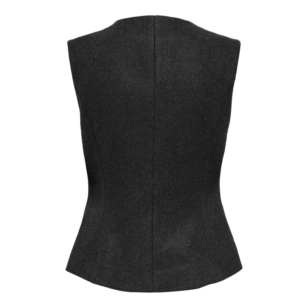 ONLY - VEST - MAIKA 15365803 - DARK GREY MELANGE