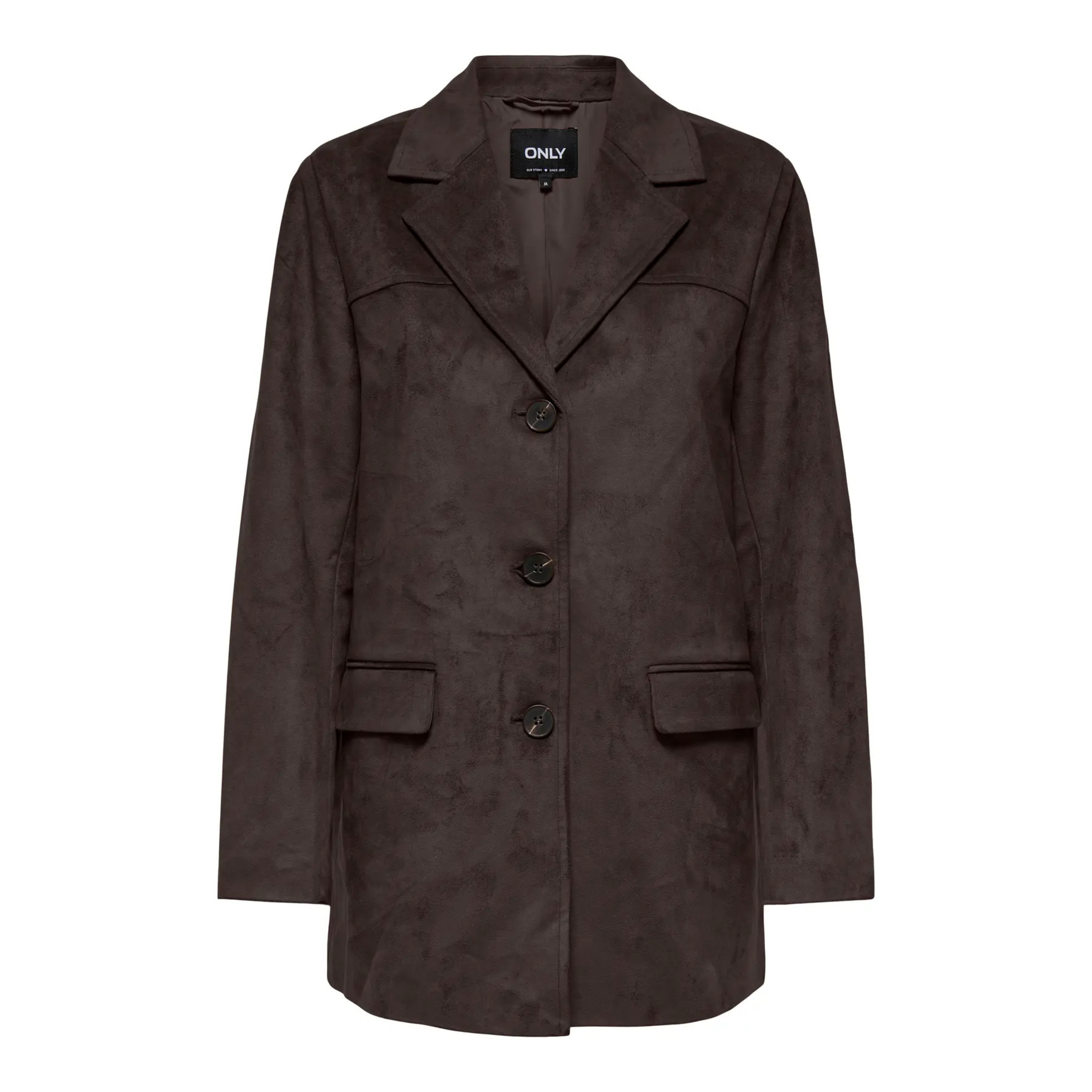ONLY - BLAZER - TULIP FAUX SUEDE 15356927 - CHOCOLATE TORTE