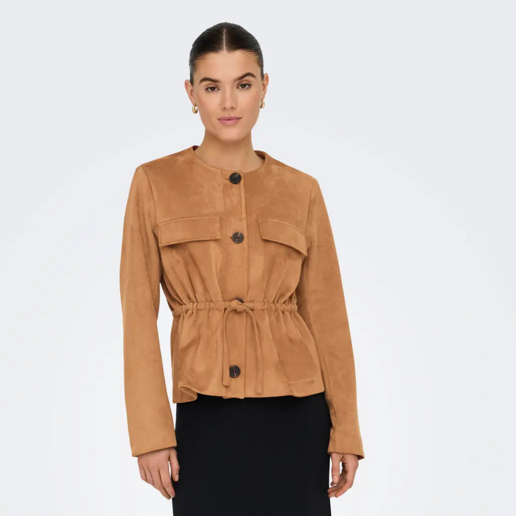 ONLY - JAKKE - NORMA FAUX SUEDE 15358531 - GLAZED GINGER
