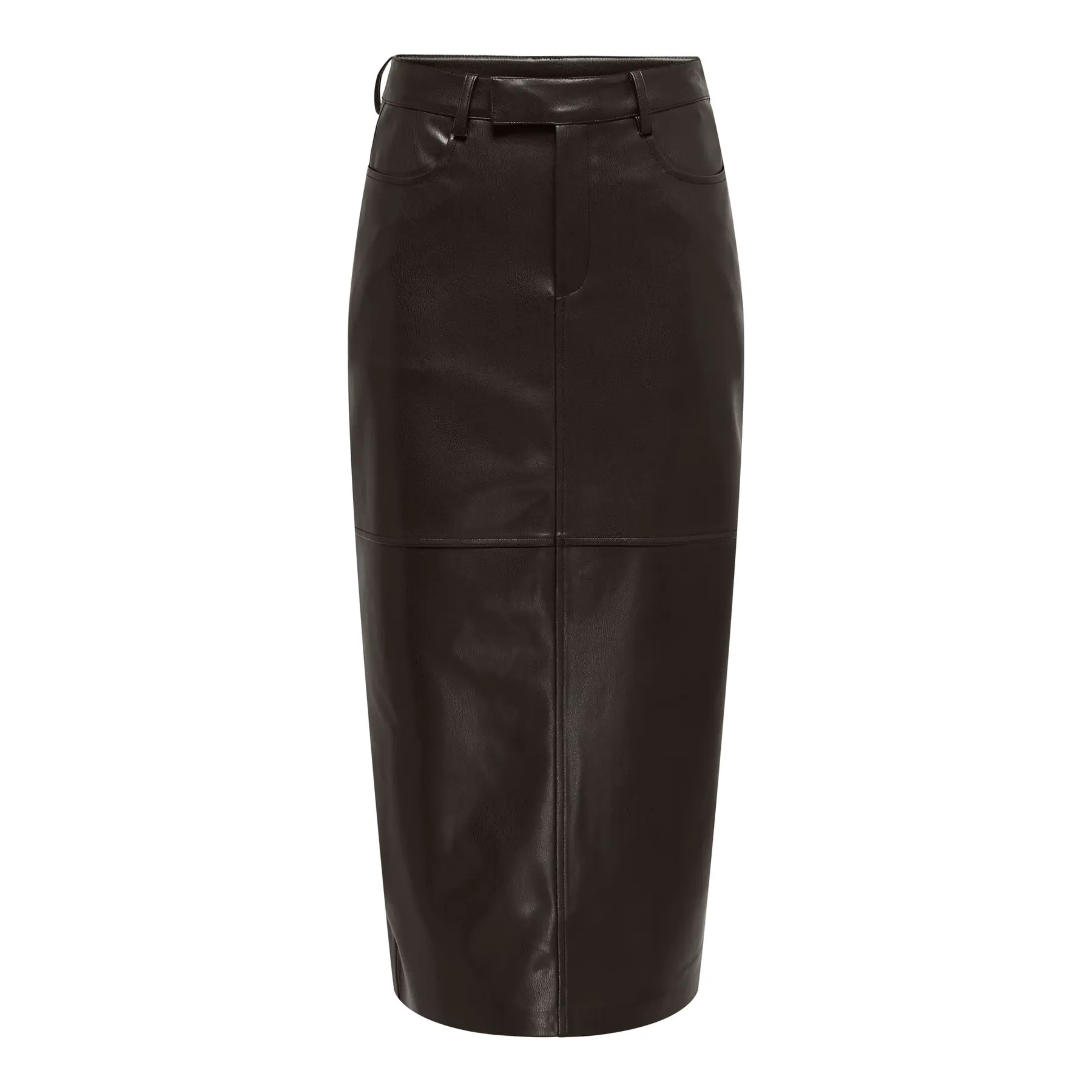 ONLY - NEDERDEL - VERONA FAUX LEATHER 15372420 - CHOCOLATE TORTE