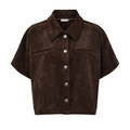 NÜMPH - SKJORTE - THEA 706024 - BLACK COFFEE