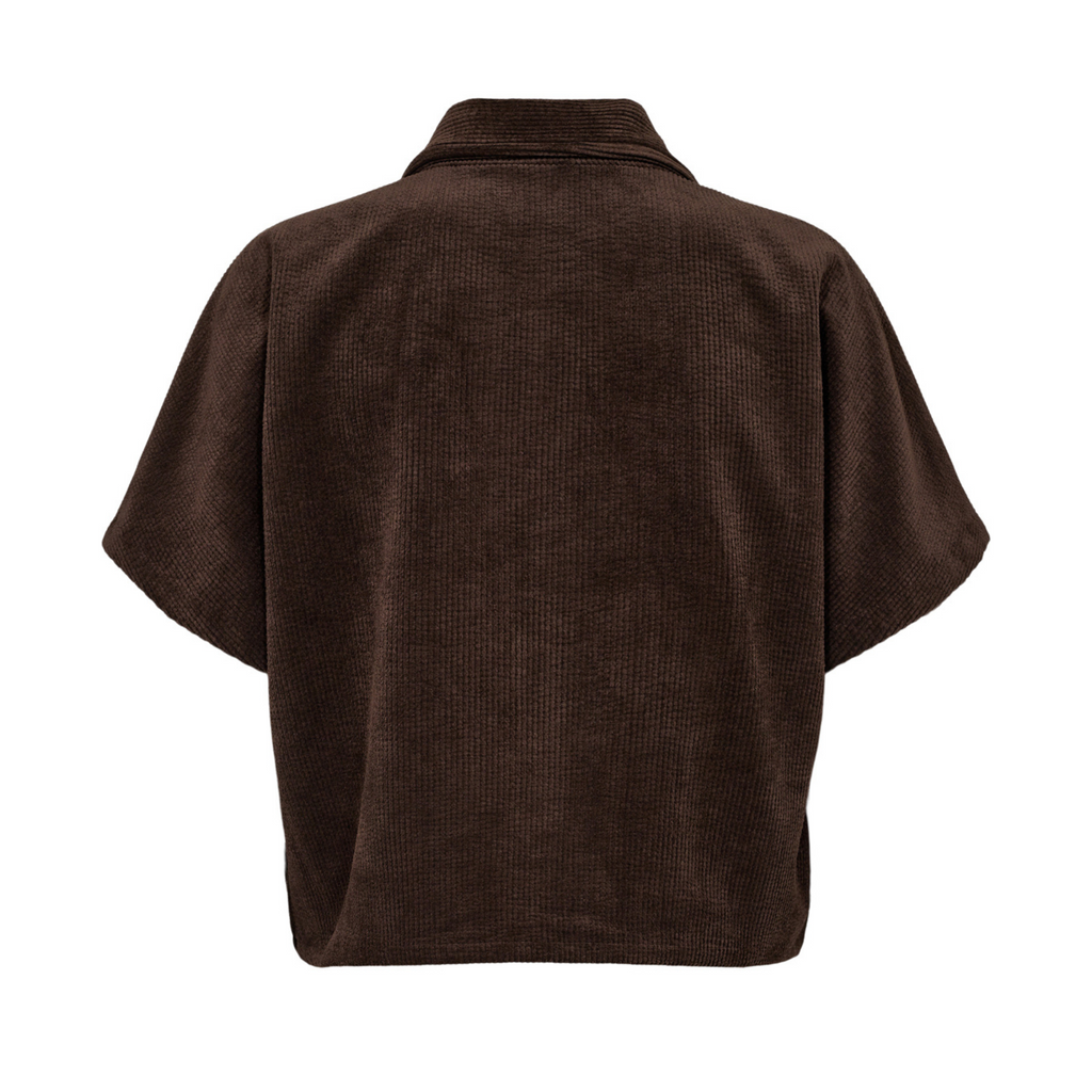 NÜMPH - SKJORTE - THEA 706024 - BLACK COFFEE
