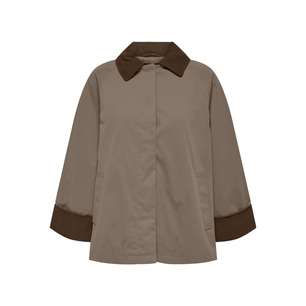 ONLY - JAKKE - ORCHID MIX CORDUROY 15333180 - WALNUT/CHOCOLATE BROWN