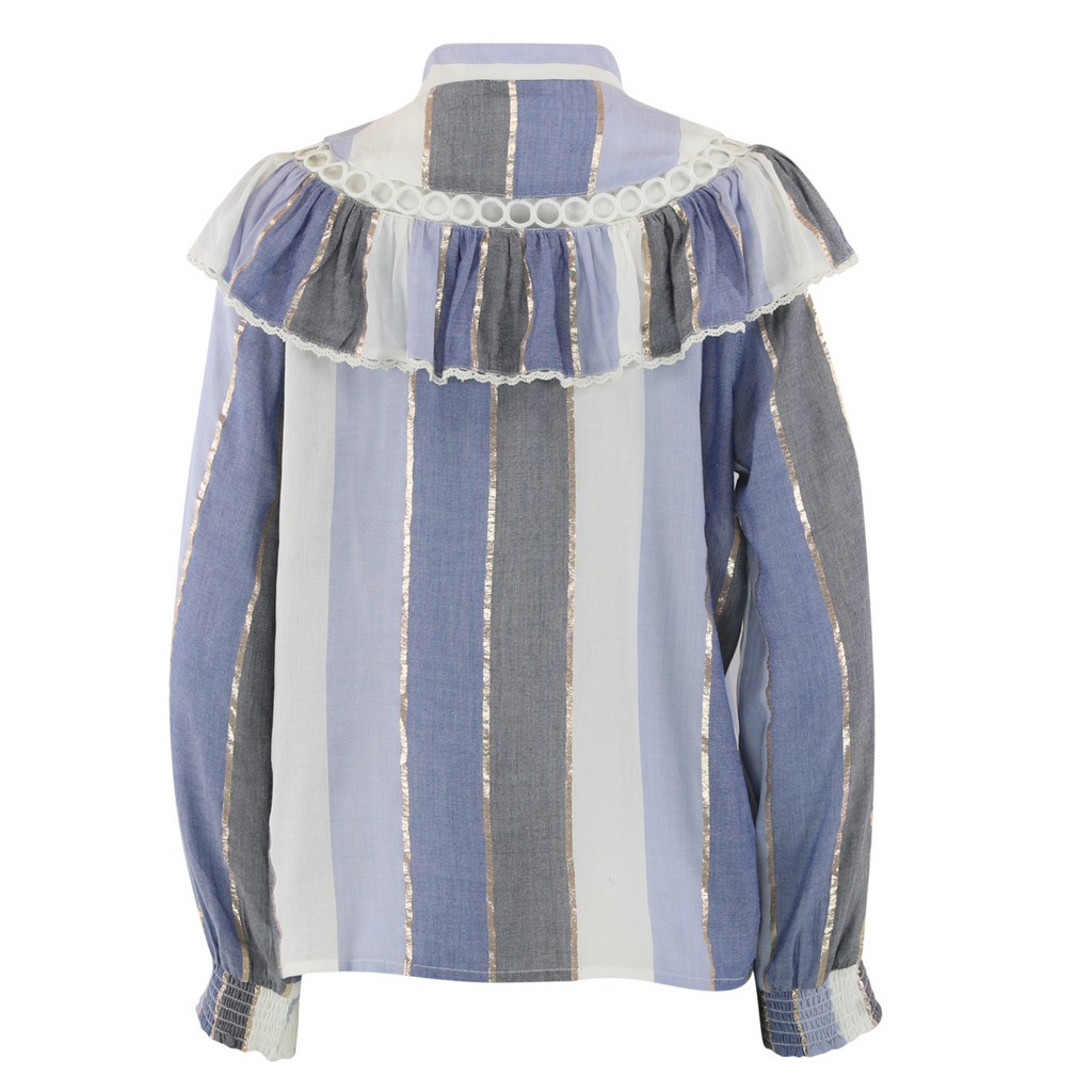 CONTINUE - SKJORTE - JILL 14784 - BLUE STRIPE