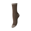 PIECES - GLIMMERSTRØMPE - SEBBY 17158225 - MOREL/TAUPE GRAY