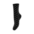 PIECES - GLIMMERSTRØMPE - SEBBY 17094859 - BLACK/SMALL DOTS IN SILVER