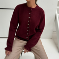 CONTINUE - CARDIGAN - SISSE 14896 - BORDEAUX