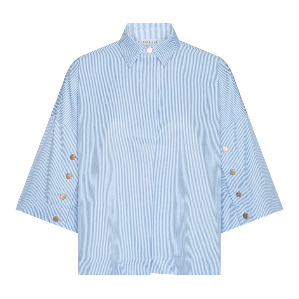 CONTINUE - SKJORTE - KLARA 14935 - BLUE STRIPES