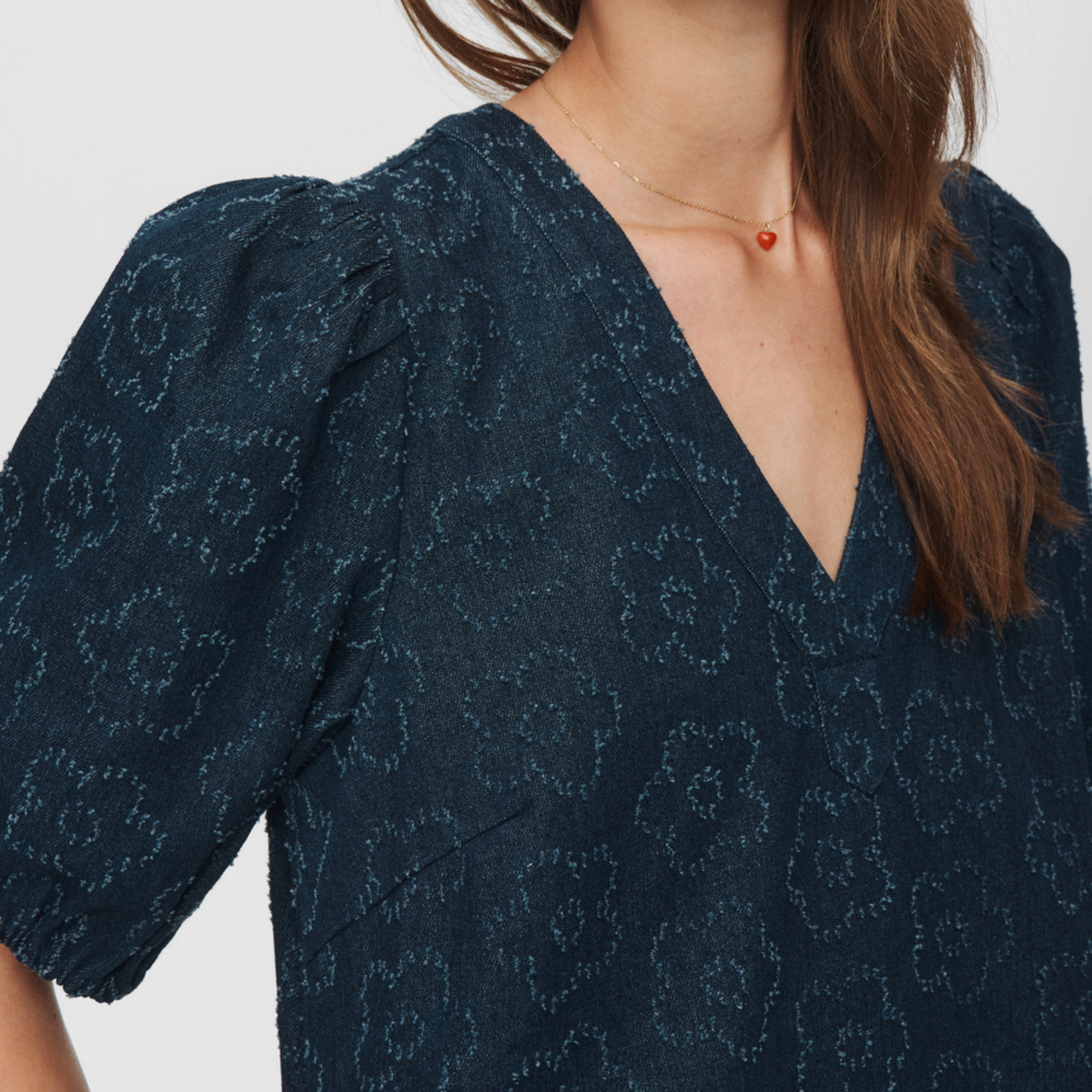 NÜMPH - KJOLE - MILLEY 706855 - DARK BLUE DENIM