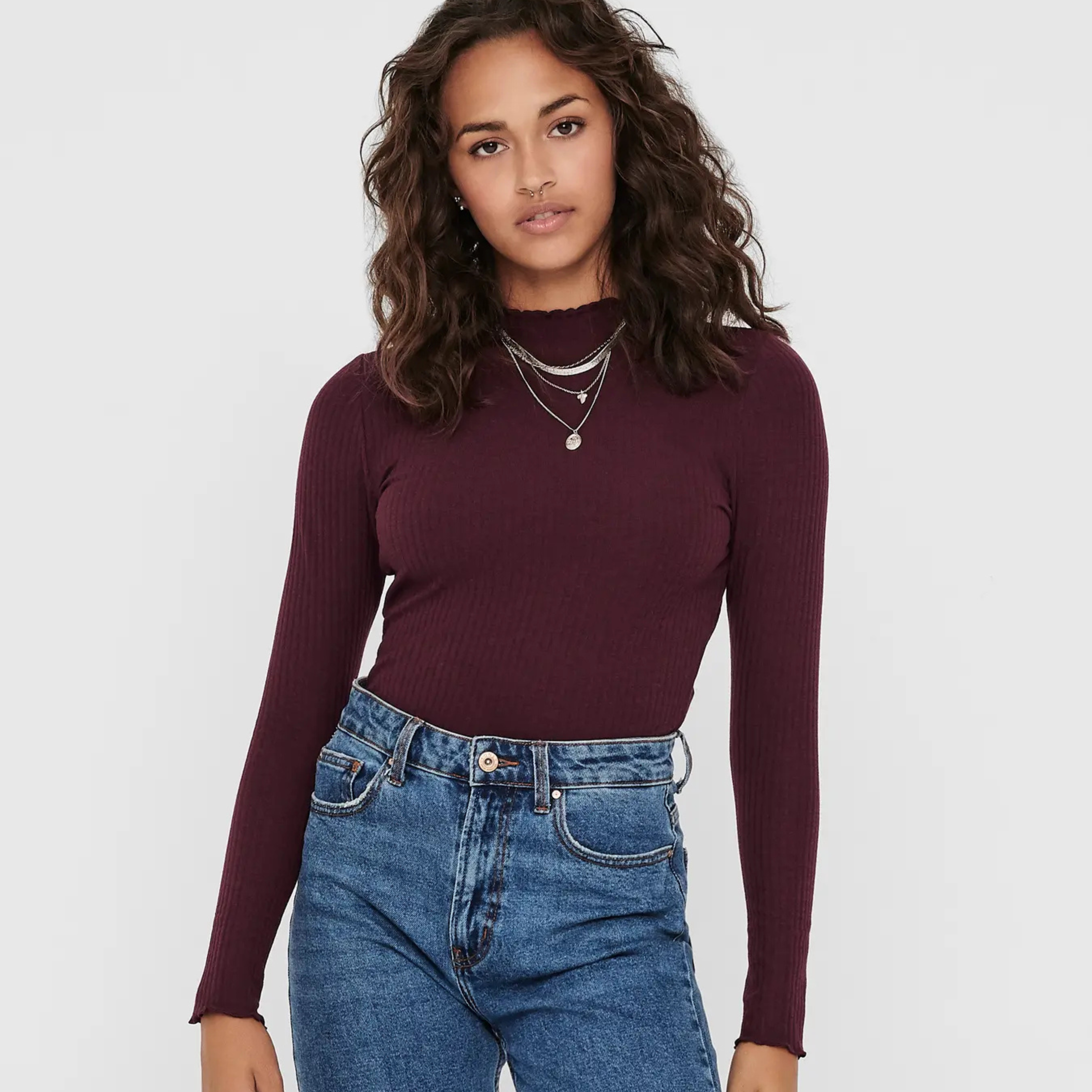 ONLY - BLUSE - EMMA 15180040 - MADDER BROWN