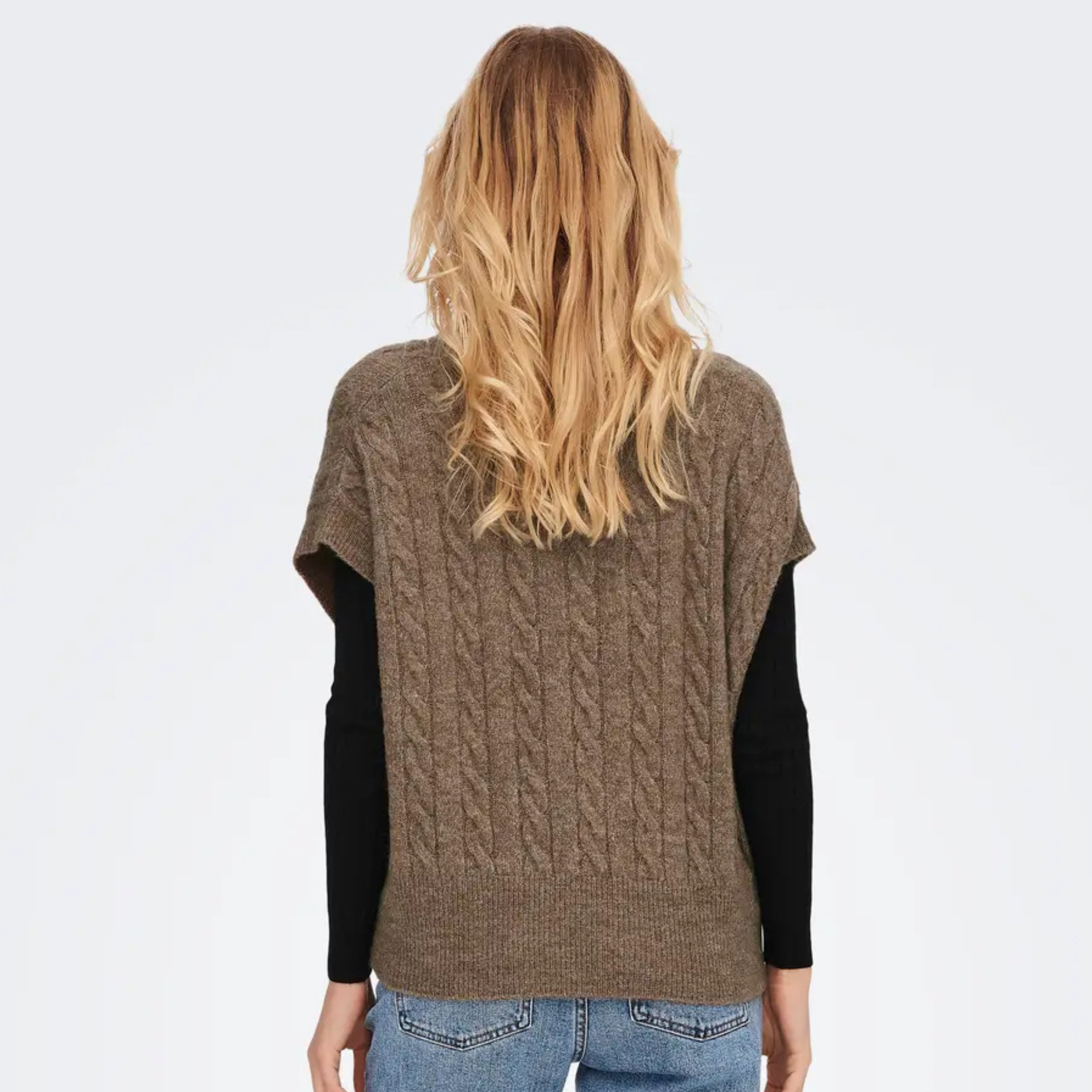 ONLY - VEST - MELODY 15249328 - CARIBOU MELANGE