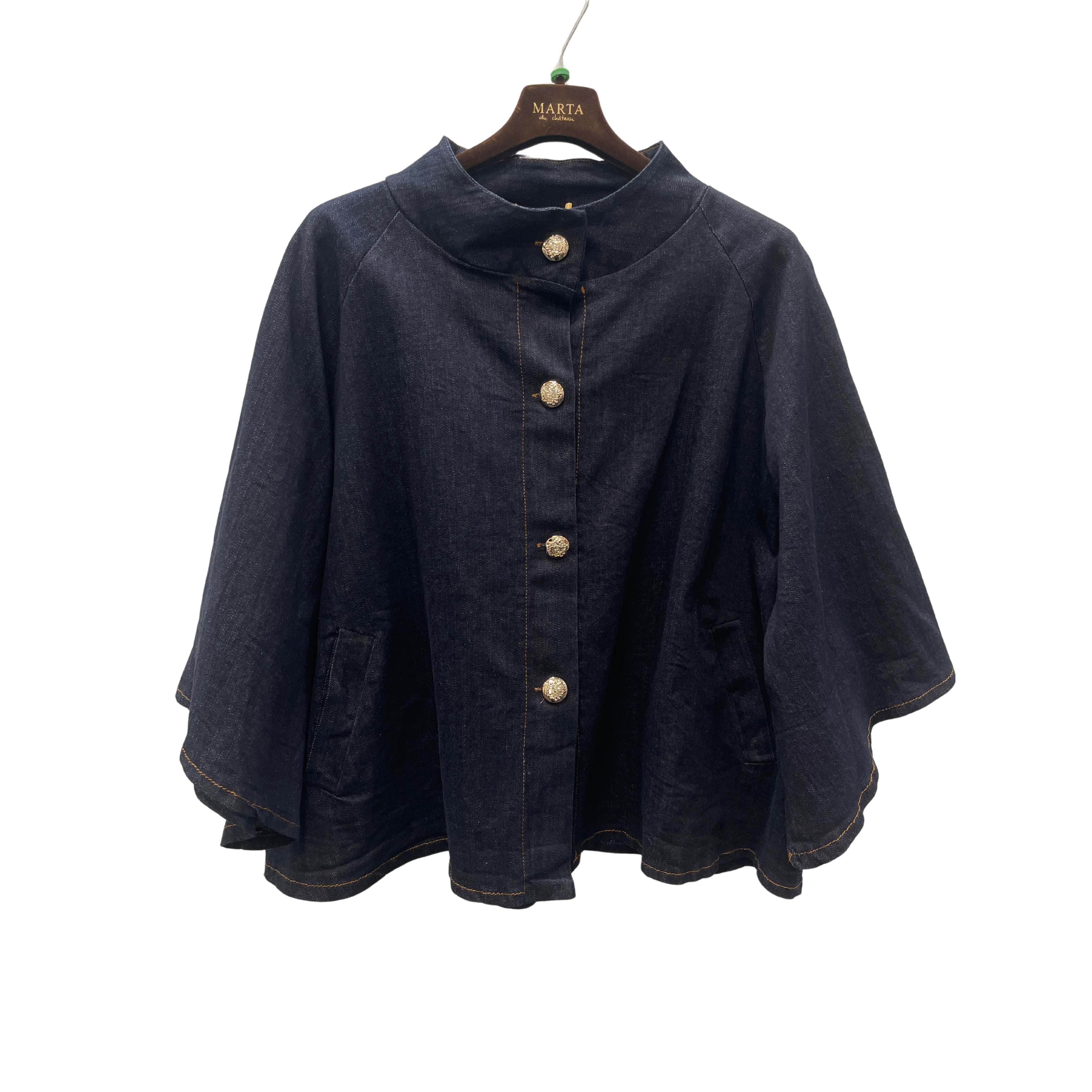 MARTA DU CHATEAU - JAKKE - ARWEN 248370J - DARK BLUE DENIM