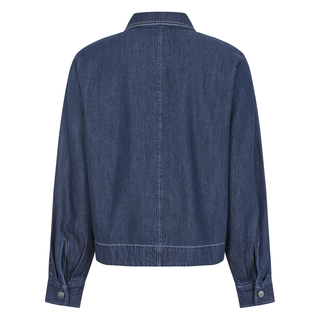 SOFT REBELS - SKJORTE - PORTIA SR525-806 - DARK BLUE DENIM