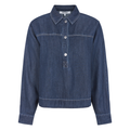 SOFT REBELS - SKJORTE - PORTIA SR525-806 - DARK BLUE DENIM