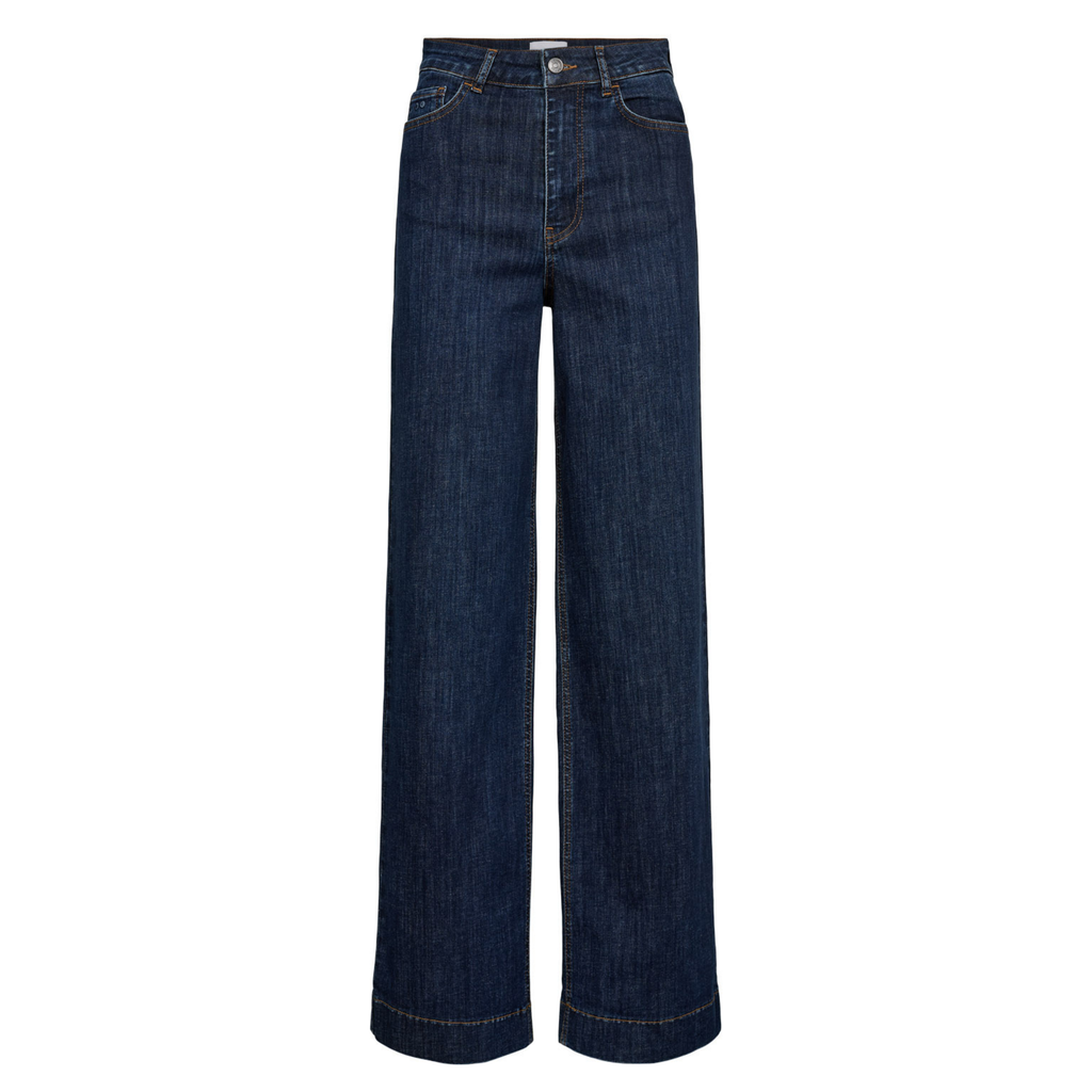 NÜMPH - JEANS - PARIS WIDE 706663 - DARK BLUE DENIM