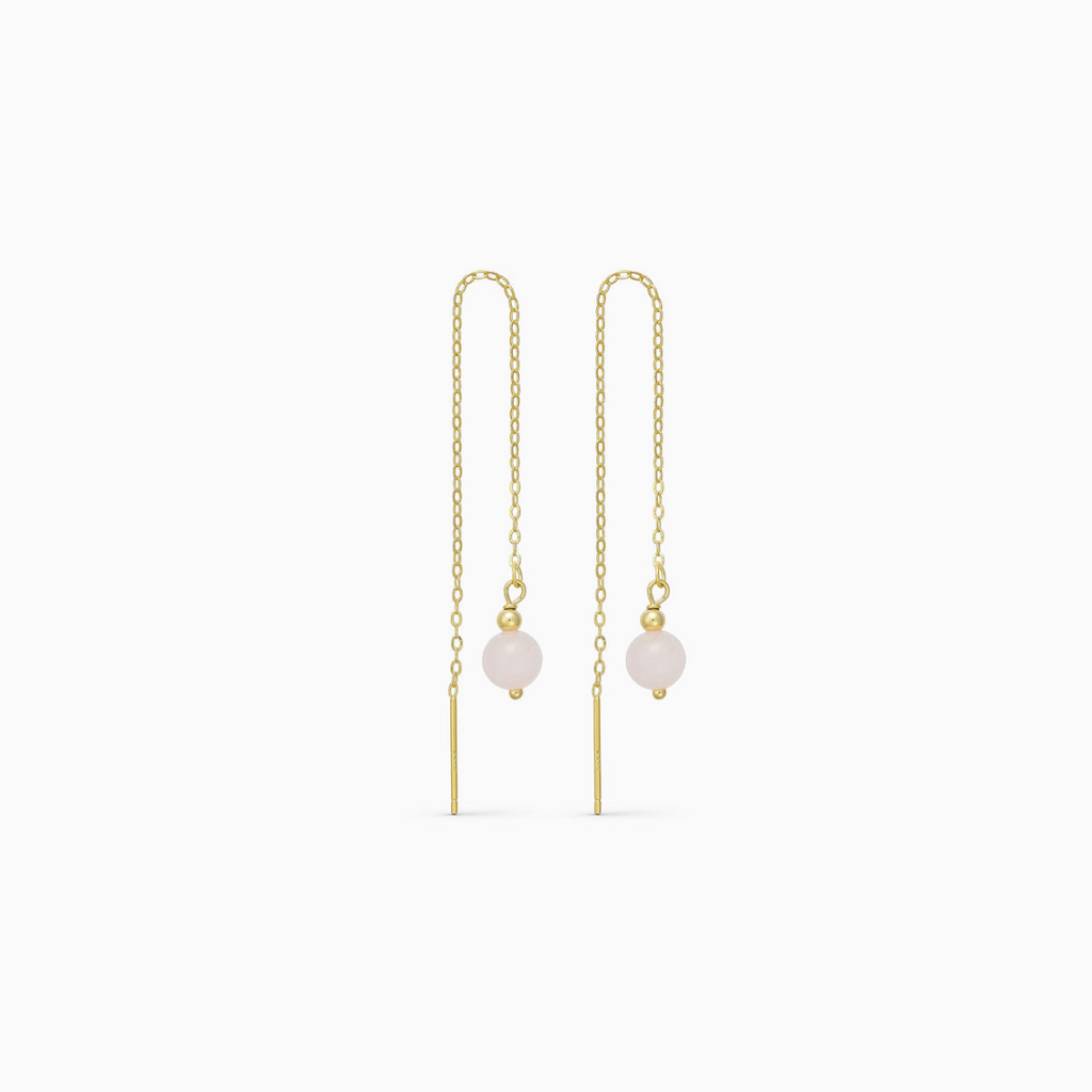 SOÏ - KRYSTAL ØRERINGE - ELLA - ROSA JADE