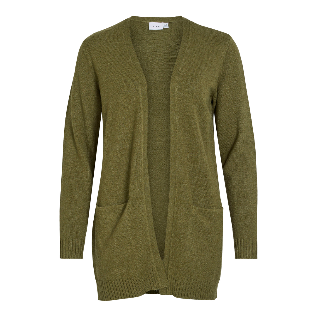 VILA - CARDIGAN - RIL 14044041 - CAPULET OLIVE DARK MELANGE