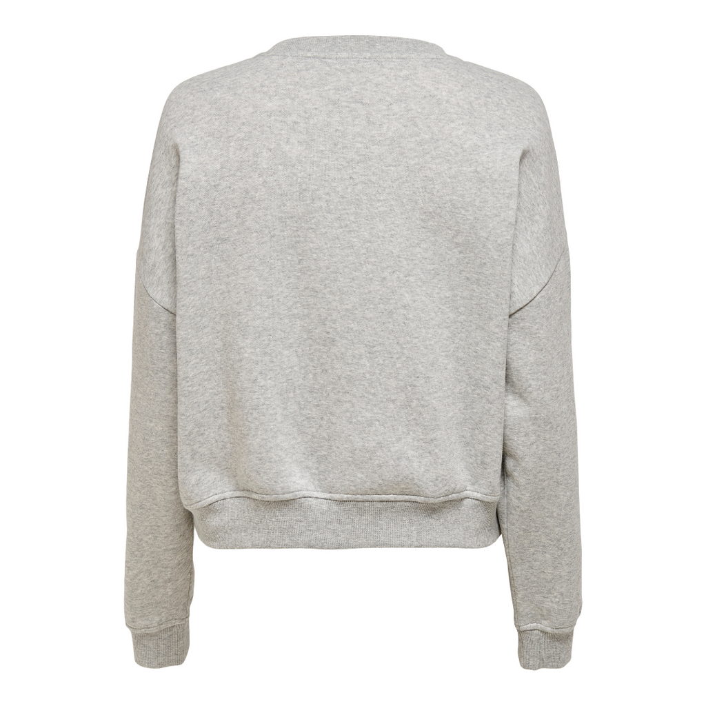 ONLY - SWEATSHIRT - SWEAT LIFE 15243380 - LIGHT GREY MELANGE