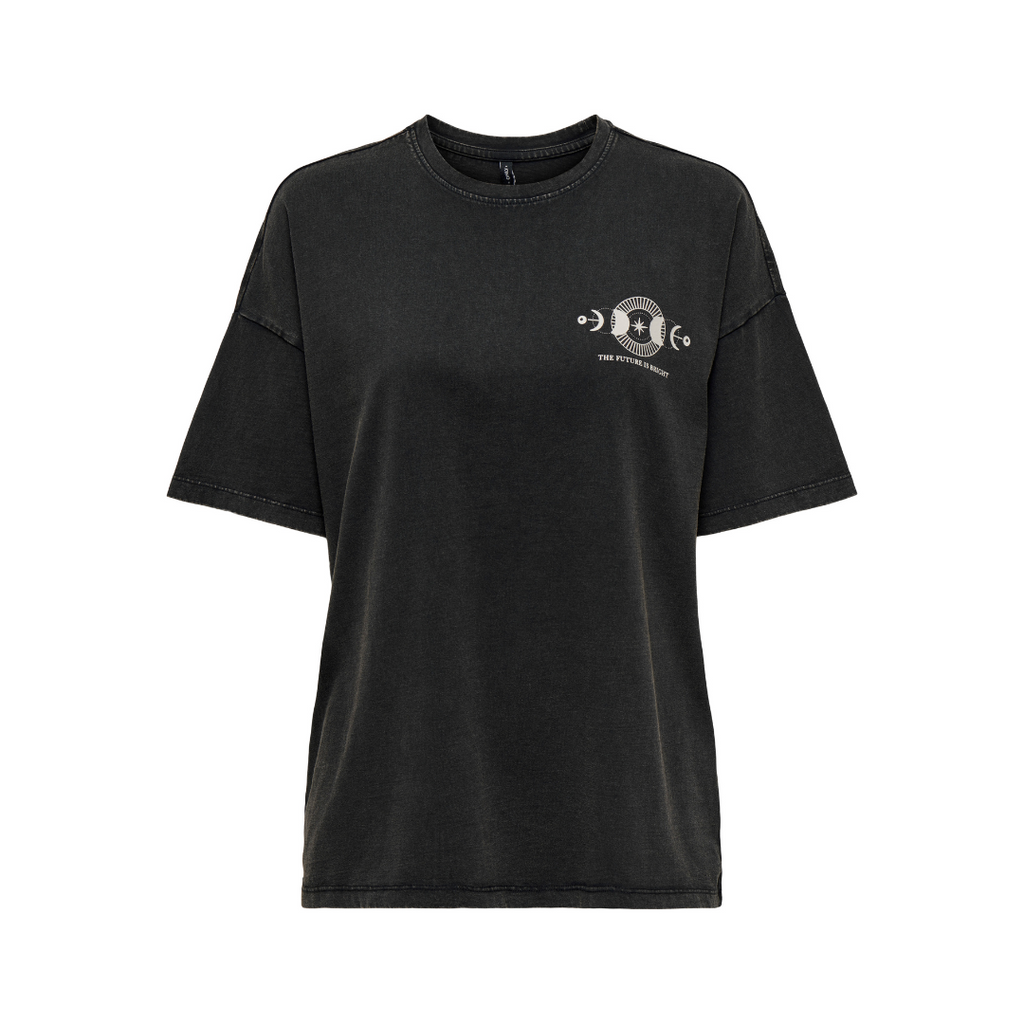 ONLY - T-SHIRT - MANDY 15336997 - BLACK PRINT/FUTURE