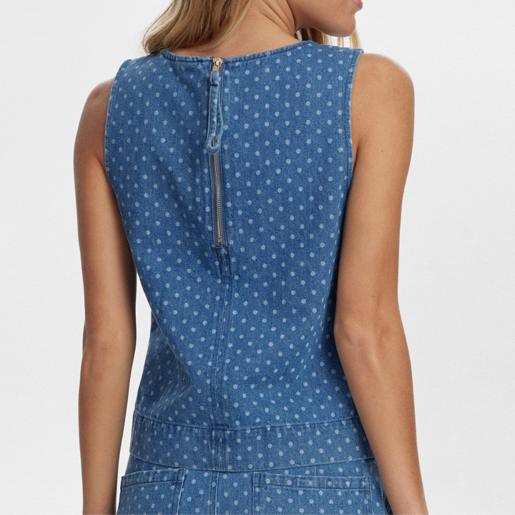 NÜMPH - TOP - HADDIE 705278 - MEDIUM BLUE DENIM