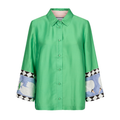NÜMPH - SKJORTE - ADELINA 706252 - VIBRANT GREEN