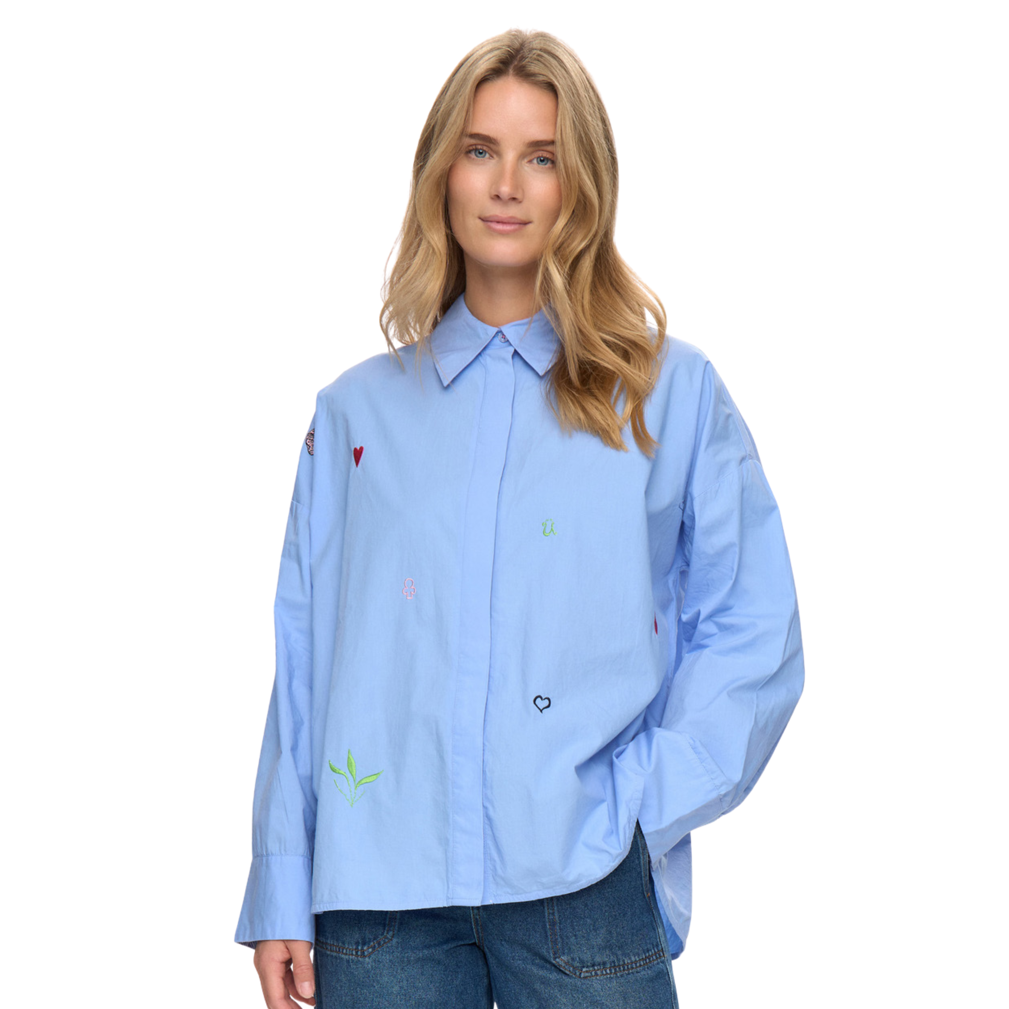 NÜMPH - SKJORTE - JUNA 706270 - HYDRANGEA