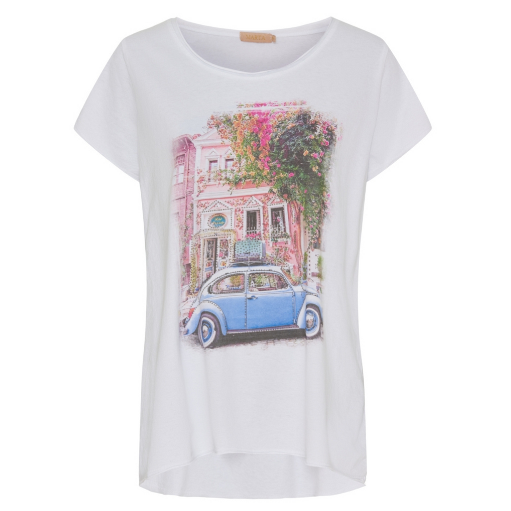 MARTA DU CHATEAU - T-SHIRT - MARIE 1535 - BLUE BEETLE