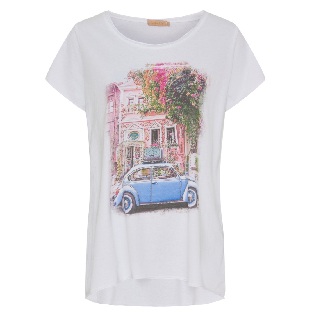 MARTA DU CHATEAU - T-SHIRT - MARIE 1535 - BLUE BEETLE