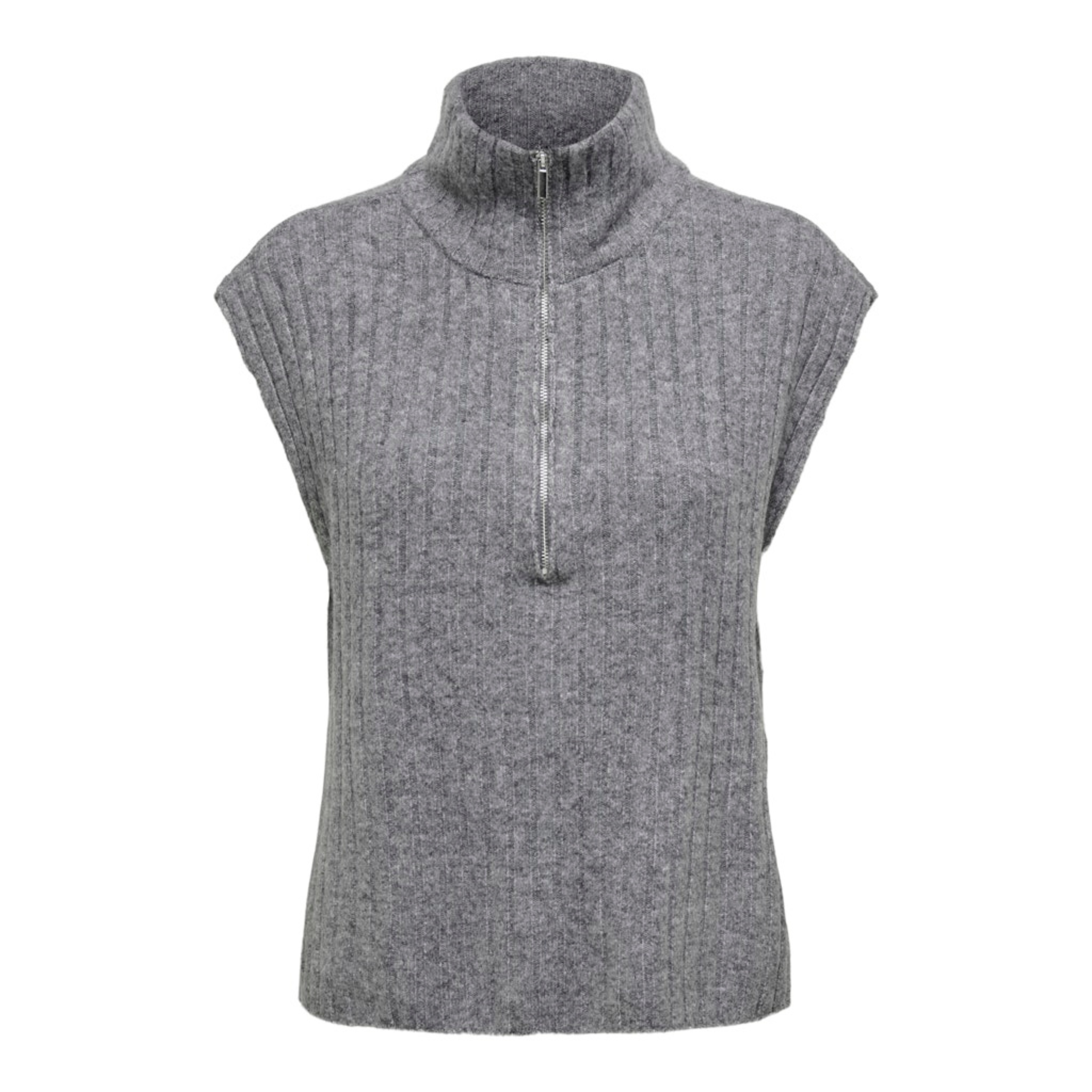 ONLY - VEST -  JEANETT 15360357 - MEDIUM GREY MELANGE