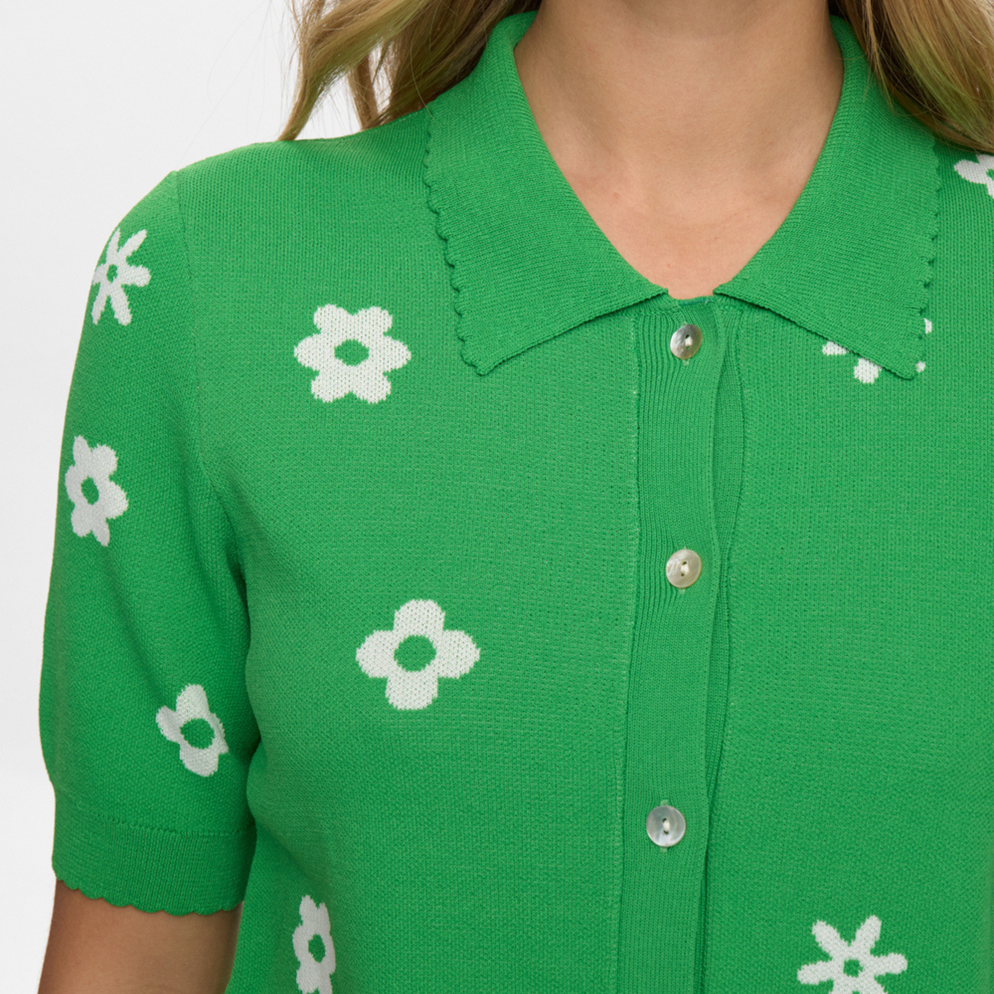 NÜMPH - CARDIGAN - MARGITTA 706321 - VIBRANT GREEN