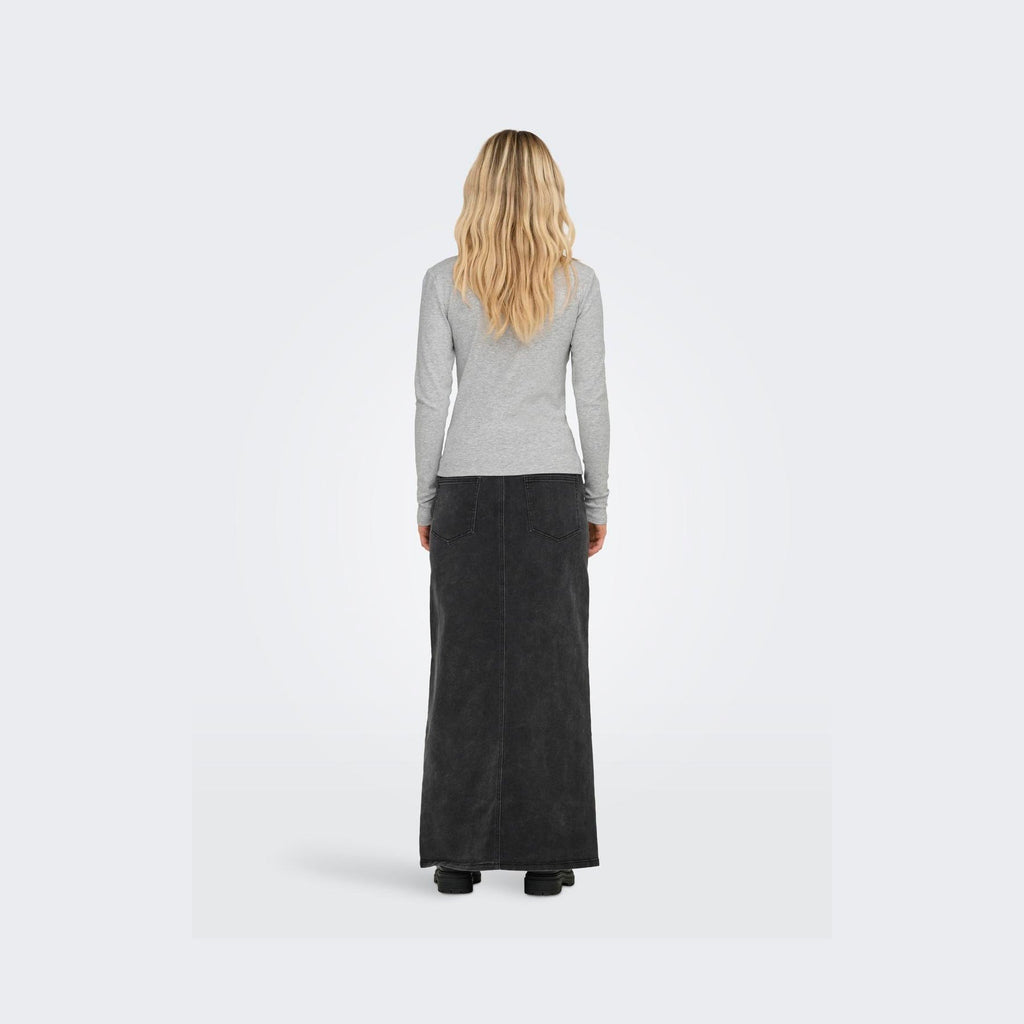 ONLY - T-SHIRT - RILEY 15323159 - LIGHT GREY MELANGE