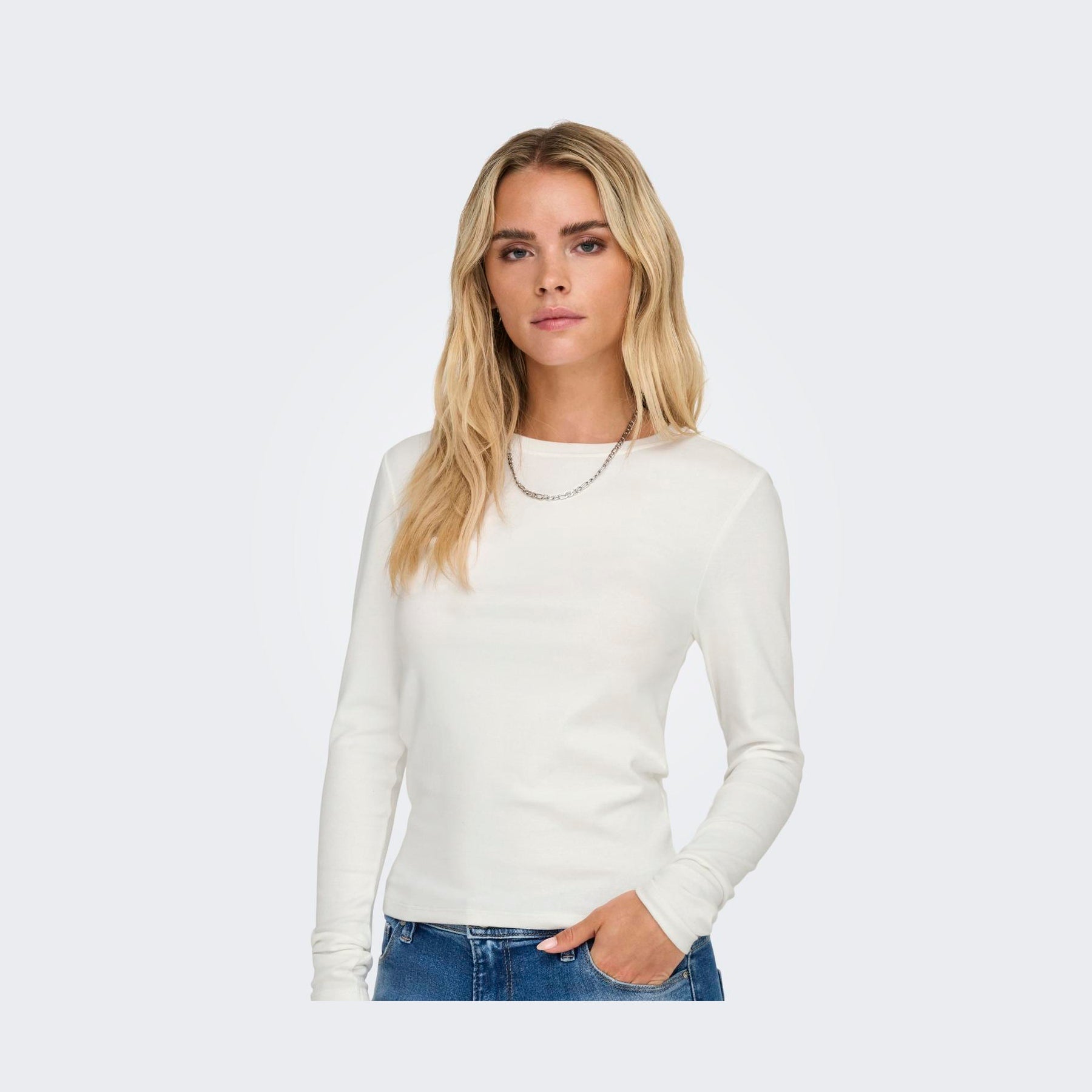 ONLY - T-SHIRT - RILEY 15323159 - CLOUD DANCER